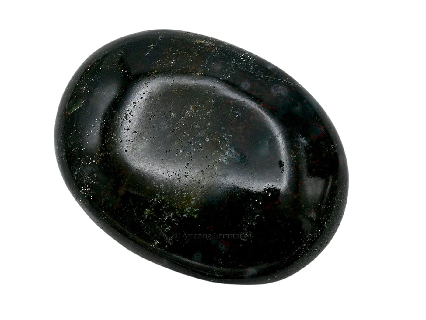 Bloodstone Crystals and Healing Stones Large Palm Stone Crystals Piedra Crystal for Good Luck Balanced Positive Energy Meditation Unique Stocking Stuffers and Birthday Gifts for Women Men