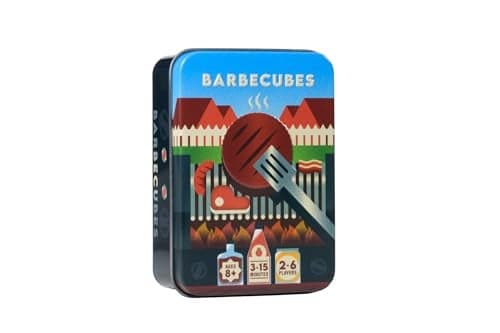 Barbecubes by Alley Cat Games for Ages 6 and Up 2 to 6 Players FastPaced BBQ Balance Game with Tongs Stacking Food Pieces and Elimination Gameplay Kids Family and Game Night Fun