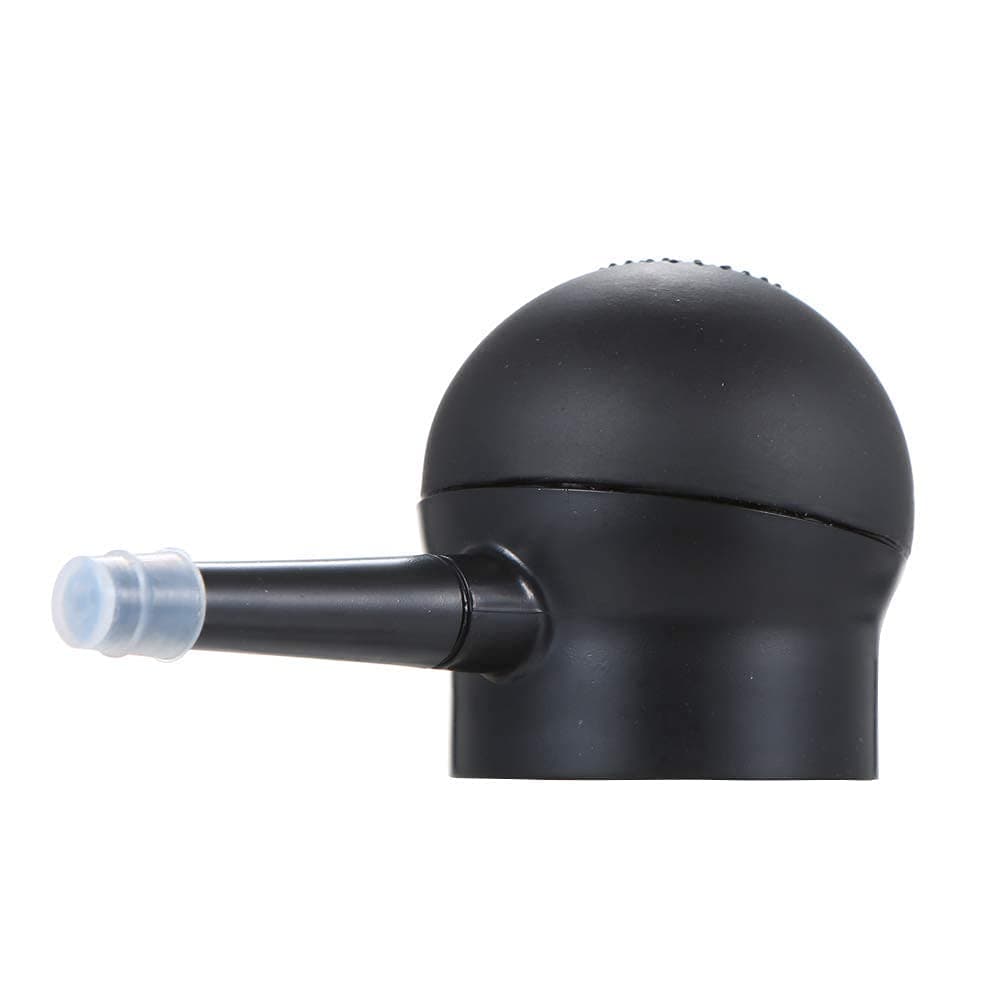immetee Hair Fibers Pump Fiber Applicator, Spray Application Atomizador Nozzle for Hair Building Fibers Hair Thickening Tools (BLACK)