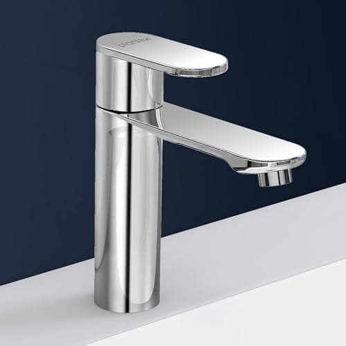 Plantex Pure Brass Pillar Cock for Basin with Water Saving Aerator/Tap for Wash Basin with Teflon Tape/Sink tap for Wash Basin-7 Year Warranty by Plantex-(ORN-203-Chrome)