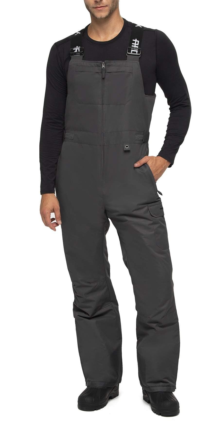 Arctix Mens Avalanche Athletic Fit Insulated Bib Overalls Charcoal XLarge32 Inseam
