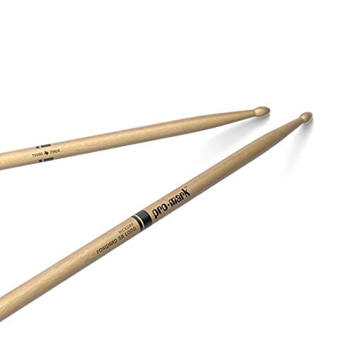 ProMark Drum Sticks - Classic Forward Hickory 5A Long Drumsticks - Drum Sticks Set - Drum Accessories - Wood Drumsticks for Adults & Youth - Oval Wood Tip - 1 Pair