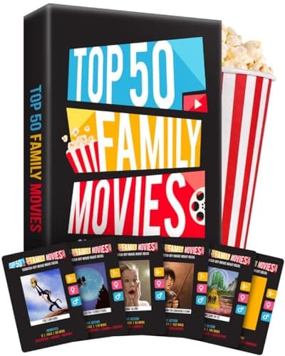 Premium Family Movie Night Scratch Off Cards Gifts For Families Kids Movie Game For Movie Lovers Family Date Night Sleepovers Family Night Ideas Family Experience Gifts Movie Night Gift