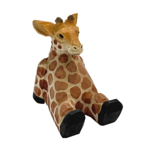 TANG SONG Wood Giraffe Phone Stand Cute Decoration Phone Stand for Tablets