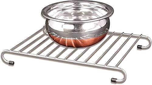 Sunshine Enterprise Stainless Steel hot Plate Stand for Dining Table 3 Pc Set SmallMediumBig