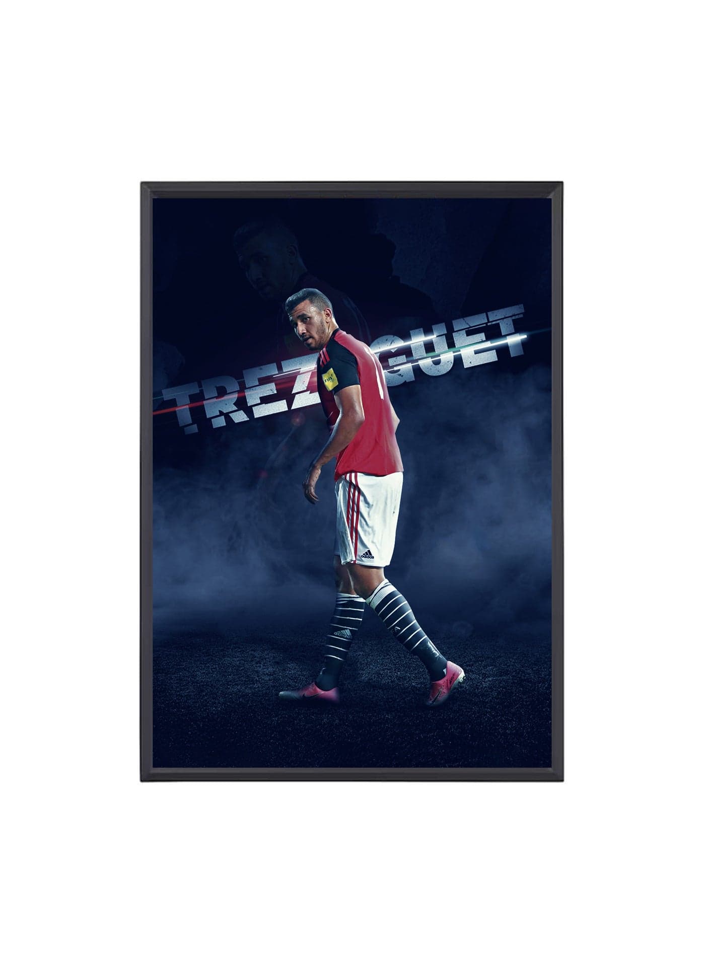Egypt Soccer Player Photo Frame Sports Theme Picture Frame Perfect for Football Sports Gifts for Soccer Ball Fans on Birthday Thanksgiving Football Fans Wall Poster Frame