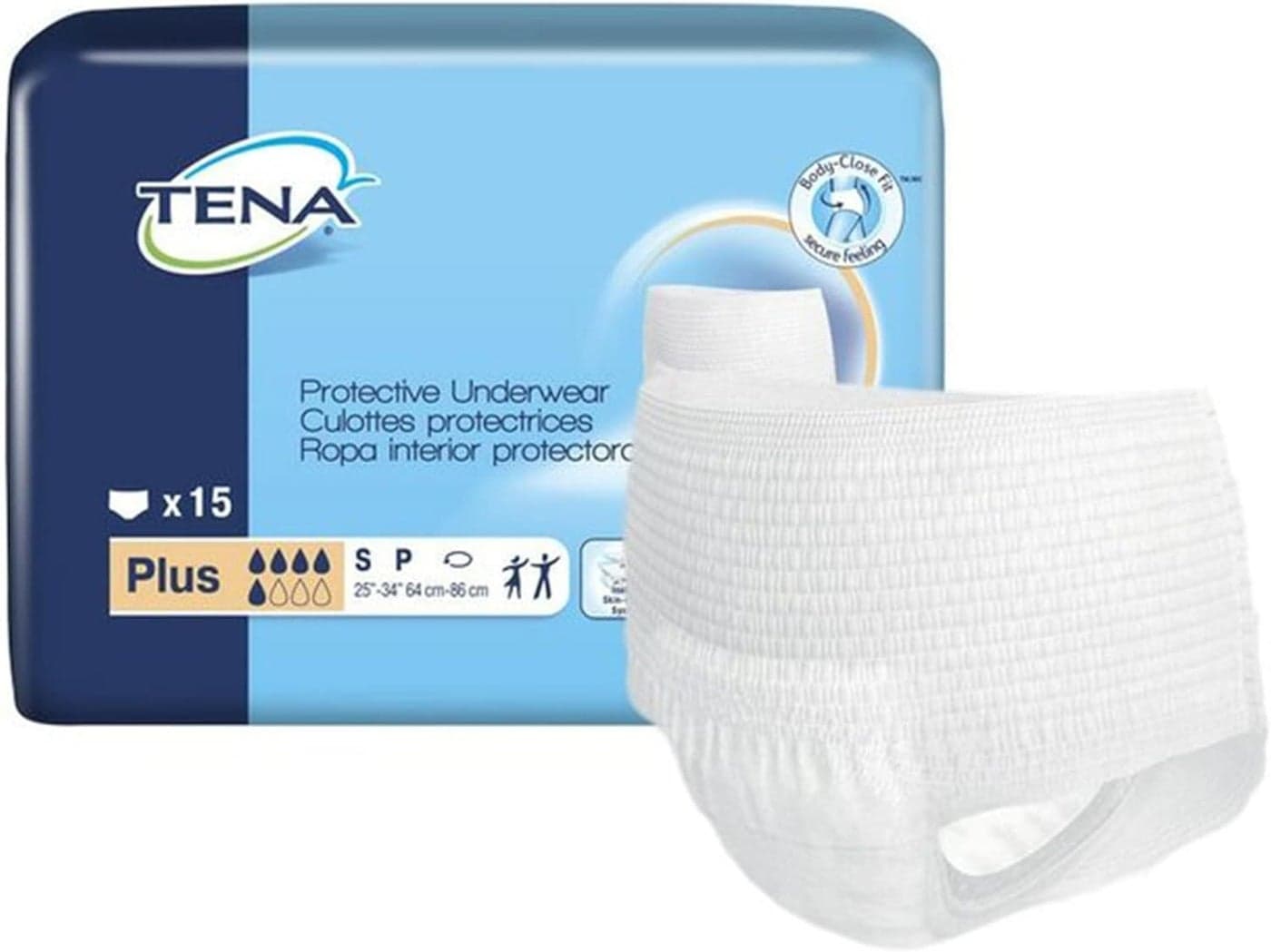 Plus Breathable Underwear Incontinence Disposable Moderate Absorbency 2XL 48 Count