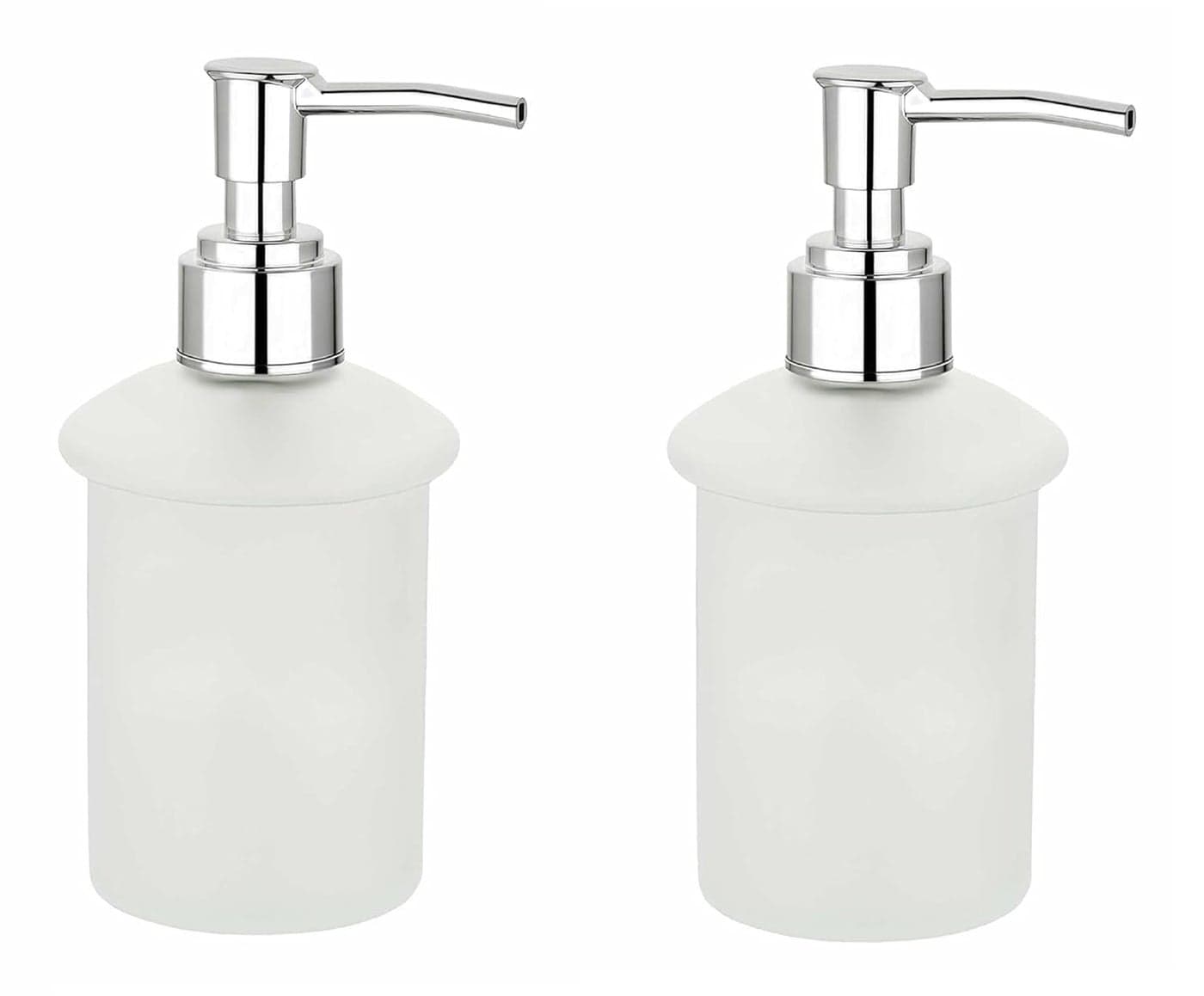 JAGGER JAG262 Frosted Glass Multi Purpose Liquid soap Dispensers Shampoo handwash Holder Dispenser Conditioner Sanitizer Gel dispensers Bottle for Bathroom Wash Basin Transparent FROSTER Glass 2