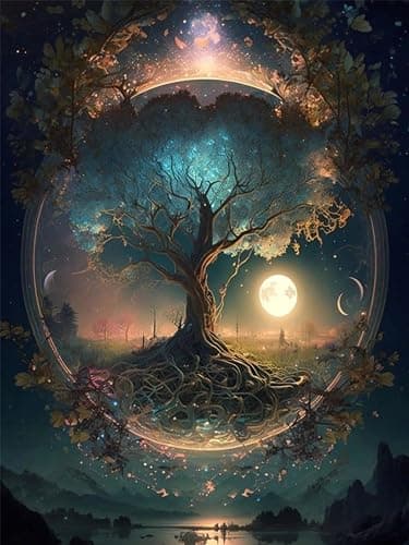 Arttoplus Tree of Life Paint by Numbers Kit for AdultsTree of Life Adult Paint by Number Kits on CanvasDIY Oil Painting by Number Adult for Gift Home Wall Decor16x20inch