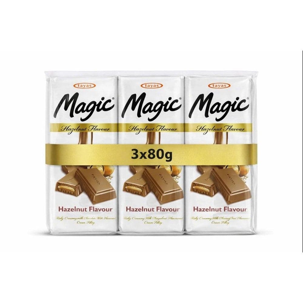 Tayas Magic Hazelnut Cream Center Milky Compound Chocolate- 3X80gms