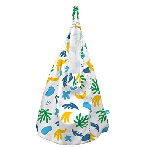 CHARLIE BANANA Reusable and Washable Cloth Diaper Wet Bag Waterproof Hanging Diaper Pail and Laundry Bag Leaf