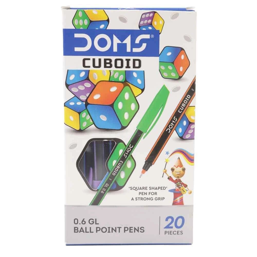 Doms 0.6 GL Ball Point Pens Set 20 pcs, Blue