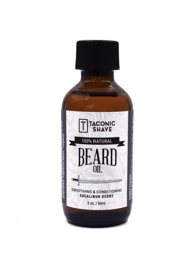 's Premium All Natural Beard Oil - Excalibur Scent - Conditions, Softens and Adds Sheen - Made in The USA - 2 Ounce Bottle