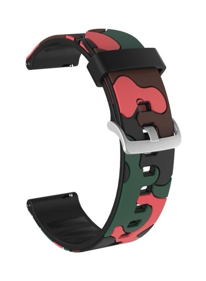 Silicone Replacement Wrist Strap Watchband with Silver Buckle 22mm For Huawei Watch GT 2 46mm / Watch GT 2 Pro / Watch GT 2e Multicolour