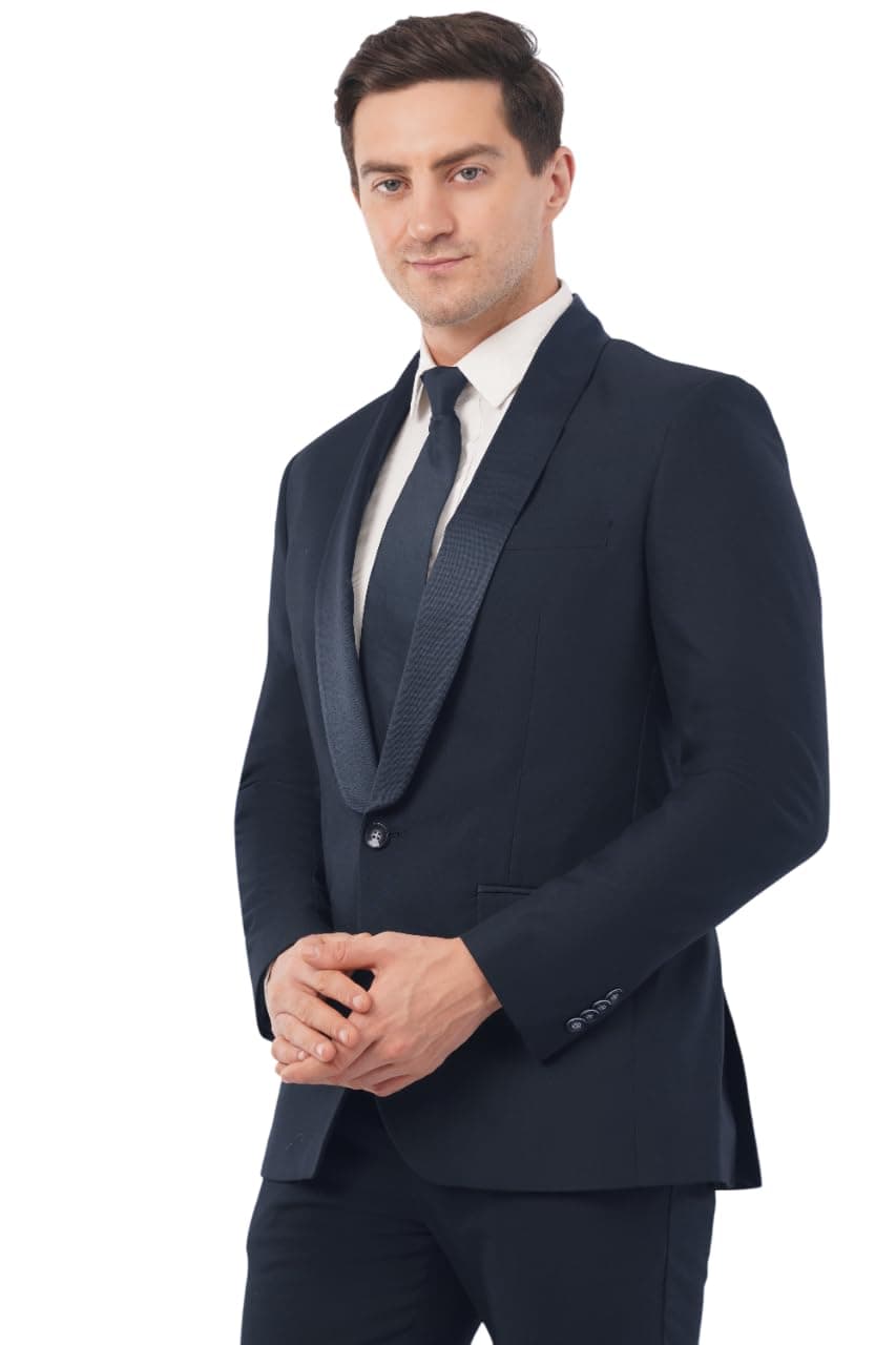 SaintX Premium Men's Tuxedo | Elegant Slim Fit Blazer for Parties, Weddings & Events