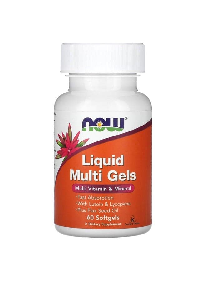 Now Foods Liquid Multi, 60 Sgels