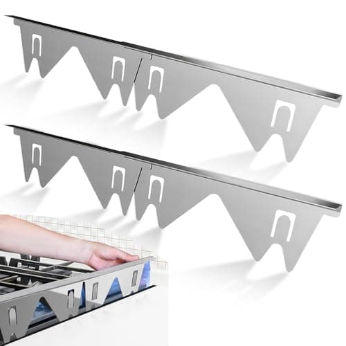 Stainless Steel Stove Gap Covers 2 PackStove Gap FillerStove Gap Guards for Gas RangeRange Trim KitHeat Resistant Easy to Clean Easy Retractable Length 138 to 275 Silver