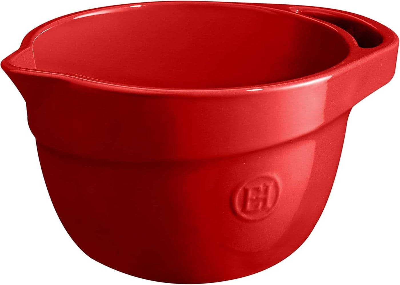 Emile Henry 26 Quart Small Mixing Bowl Burgundy