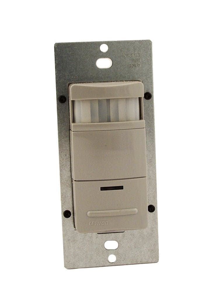 Leviton Decora 120/277-Volt Wall Switch Occupancy Sensor, ODS10-IDG, Gray