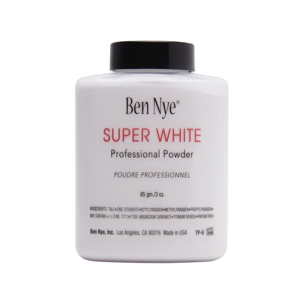 Ben Nye Super White Translucent Face Powder 3 Oz Shaker Jar