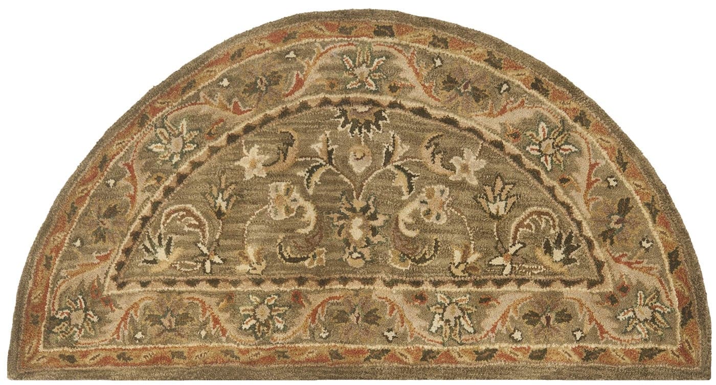 SAFAVIEH Antiquity Collection Accent Rug 2 x 4 Olive Gold Handmade Traditional Oriental Wool Ideal for High Traffic Areas in Entryway Living Room Bedroom AT52A