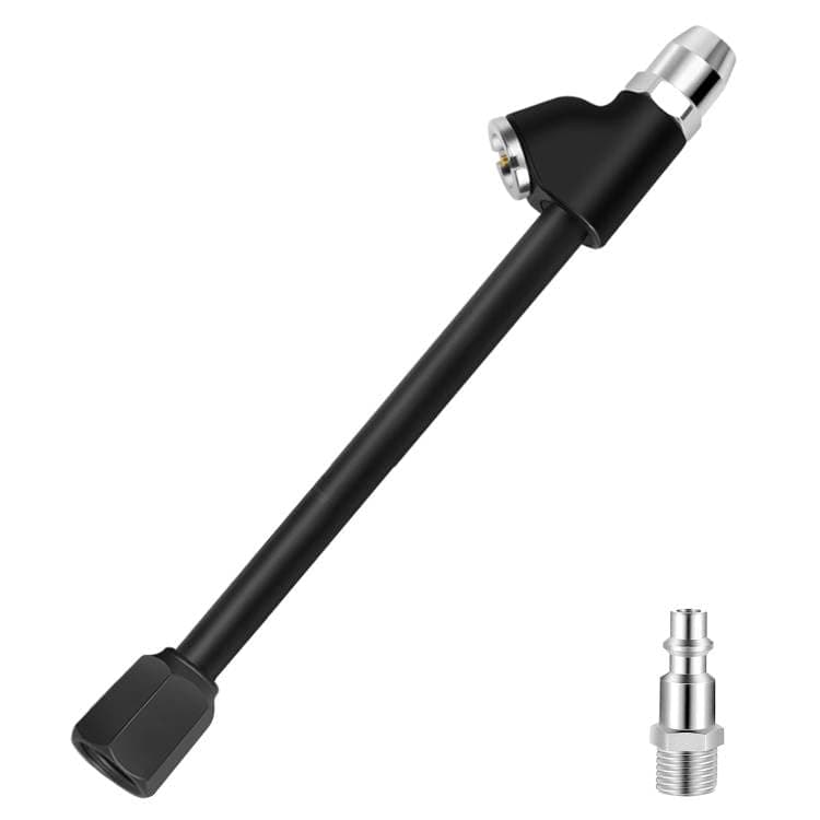 GODESON Air Chuck14 FNPT Extended Reach Dual Head Chuck Set with Quick Plug2Way Connect Tire Chucks for BikesMotorcycleCarand EtcTire Air Chuck for Tire Inflator Gauge or Air Compressor