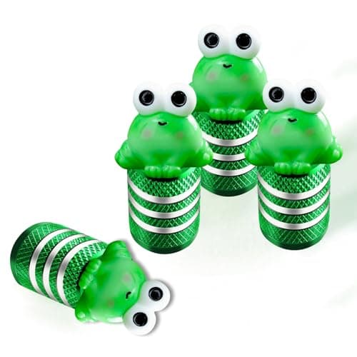 4Pack Big Eyed Frog Tire Valve Stem Caps Cute 3D Resin Animal Car Accessories DecorUniversal Tire Air Caps for CarSUVBikeMotorcycleBicyclePerfect Frog Gifts for Women Men Frogs Lover