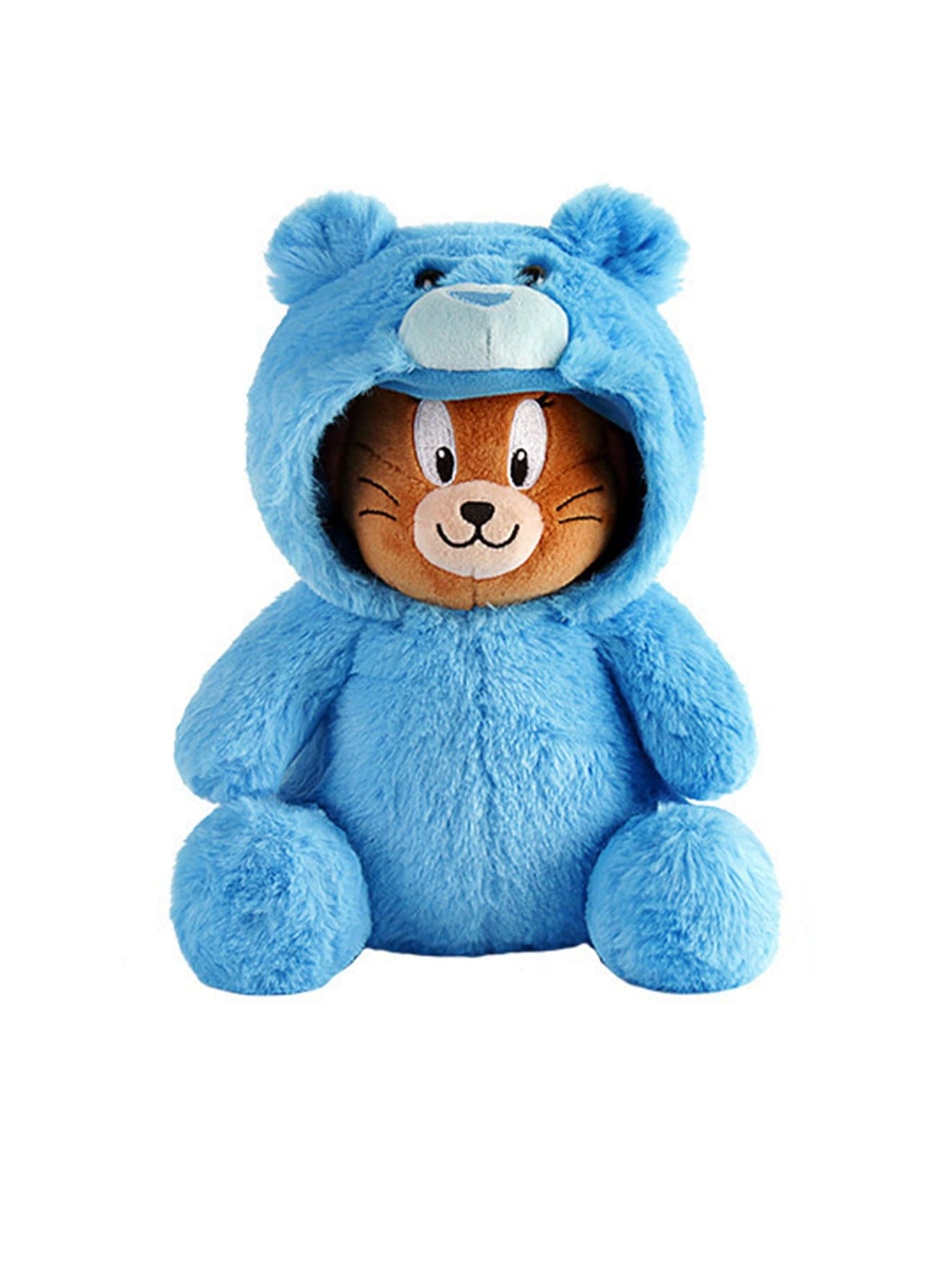 Tom-Cat with Jerry-Mouse Plush Stuffed Toy Cartoon Movie Tom and Jerry Stuffed Set Toy Stuffed Animal Birthday Gift for Girls and Boys (22cm Jerry Mouse - Bear Style Lake Blue)