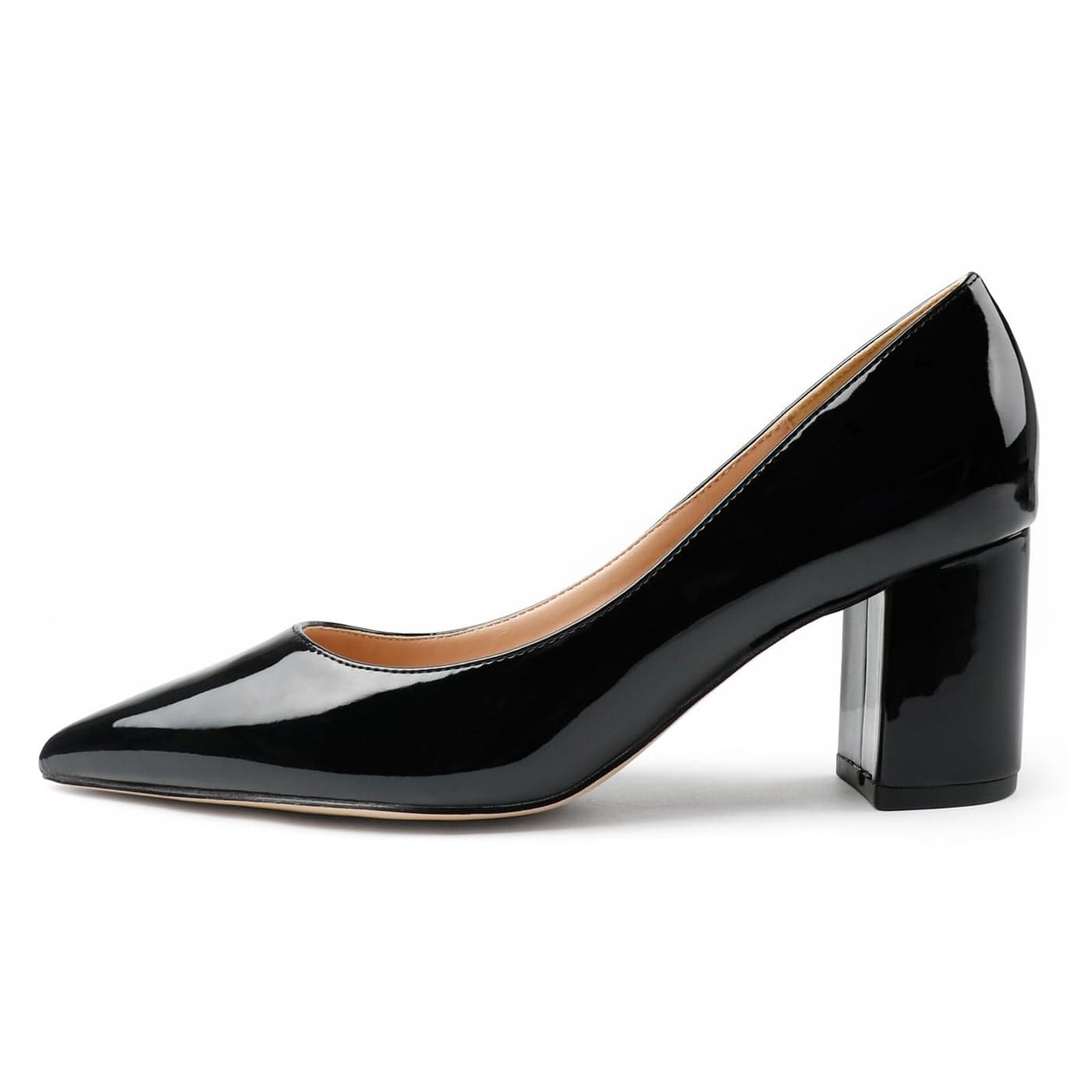 JOY IN LOVE Pumps for Women Chunky Heels Comfortable Block Heel Work Dress Pump Shoes Black 75US