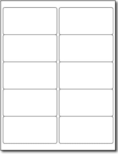 Photo Glossy 4" x 2" Labels for Inkjet & Laser Printers - 10 Sheets / 100 Labels