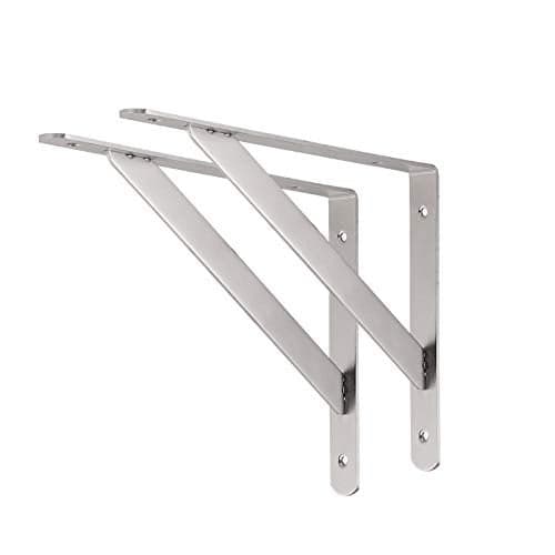 CLT Shelf Bracket 14 Max Load 550 lb Heavy Duty Stainless Steel Bracket for Table Bench Space Saving DIY Bracket Pack of 2