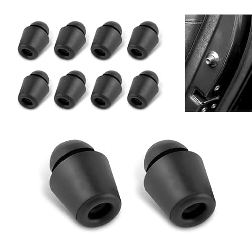 Yidcidu 10PCS Car Door Bumper Shock Absorbers Rubber Hood Trunk Shock Absorbing Mound AntiImpact Noise Reduction Pads Universal Protective Buffer for Most Vehicles Black