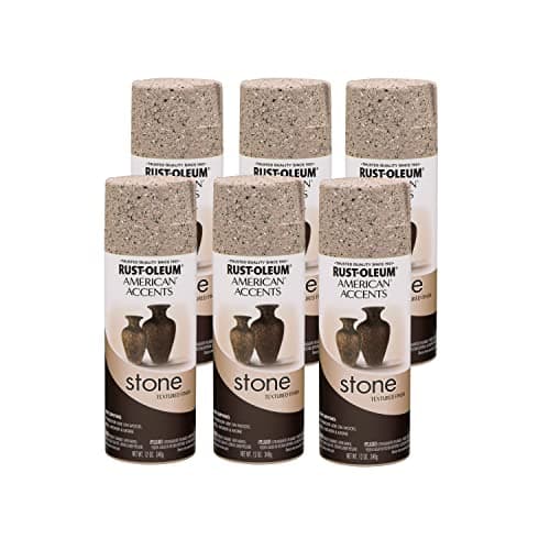 Rust-Oleum 7995830-6PK Stone Creations Spray, 12 oz, Pebble, 6 Pack