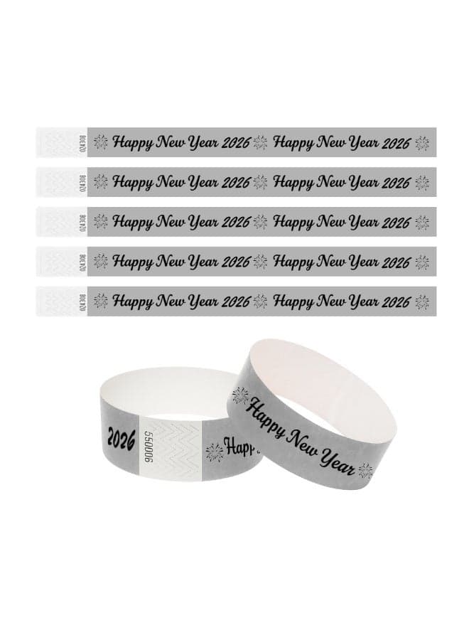 New Year Paper Wristbands–Wristbands For Events,New Year Parties And Celebrations–Secure Tyvek Wristbands For Crowd Control And Entry Management