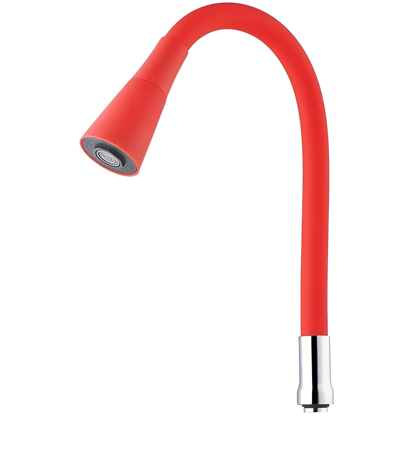 Alark Kitchen Sink Mixer Flexible Tap Neck Dual 360 Degree Mixture and Flexible Silicon Taps Swivel Spout & Dual Flow Black Hot/Cold for Kitchen Sink Facility, Chrome Finish Faucet Pipe Multicolor
