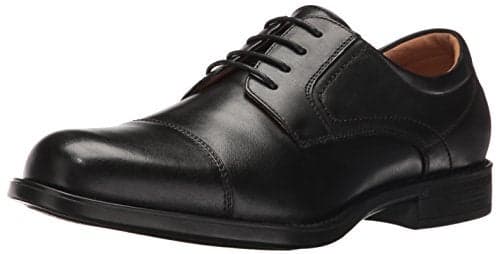 Florsheim mens Medfield Cap Toe Oxford Dress Shoe, Black, 9.5 Wide US