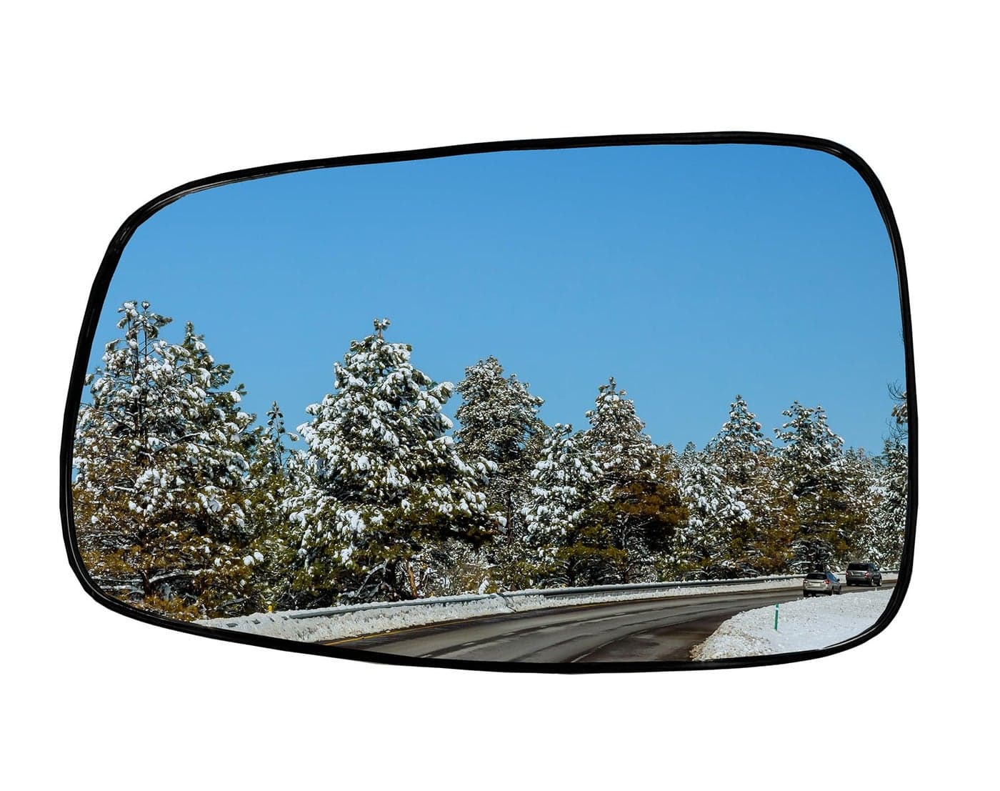 LAUBDGIE Mirror Glass Compatible with 2013-2018 Nissan Altima Sedan with Backing Plate Passenger Right Side