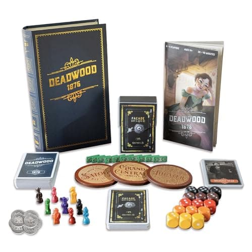 Deadwood 1876 Deluxe Edition Old West Board Game of Gold Strategy Secrets and Stealing A Wild West Party Card Game for Adults and Family Game Night 29 Players Ages 14 and Up