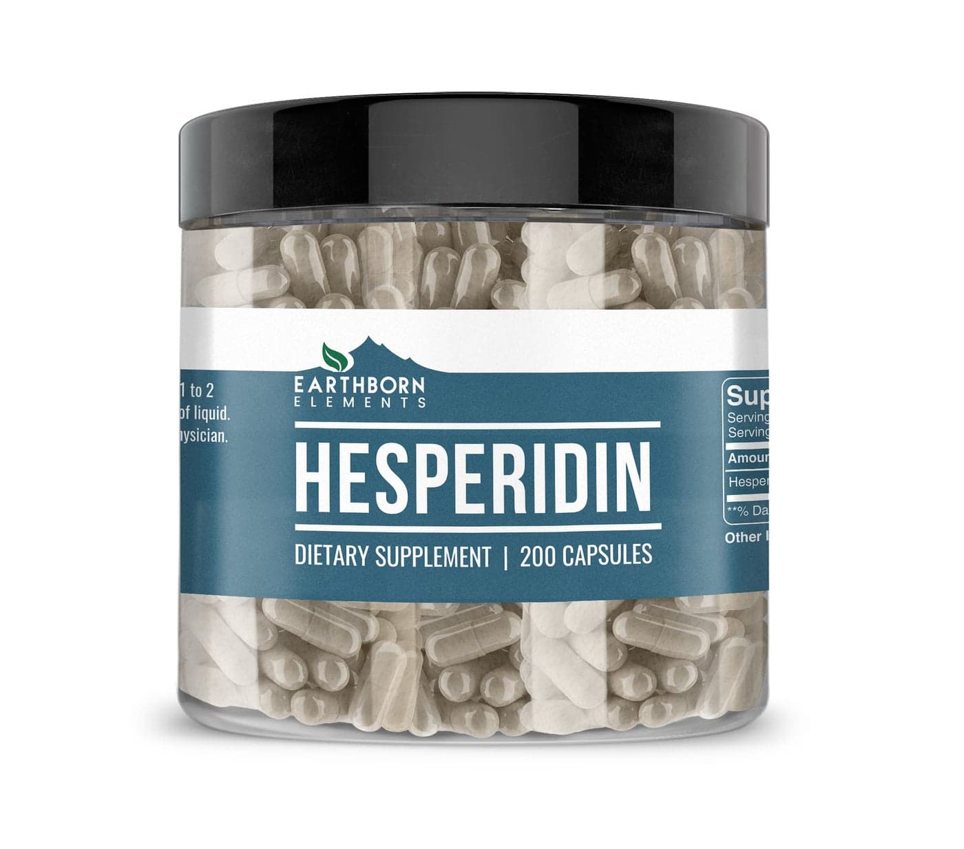 Earthborn Elements Hesperidin 200 Capsules Pure Undiluted No Additives