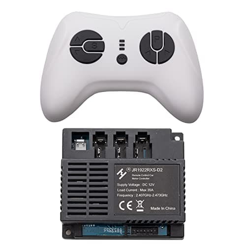 2.4G Bluetooth Remote Control and JR1922RXS-D2 12V Receiver Kit Kids Powered Ride On Car,Controller Control Box Accessories for Children Electric Ride On Car Replacement Parts