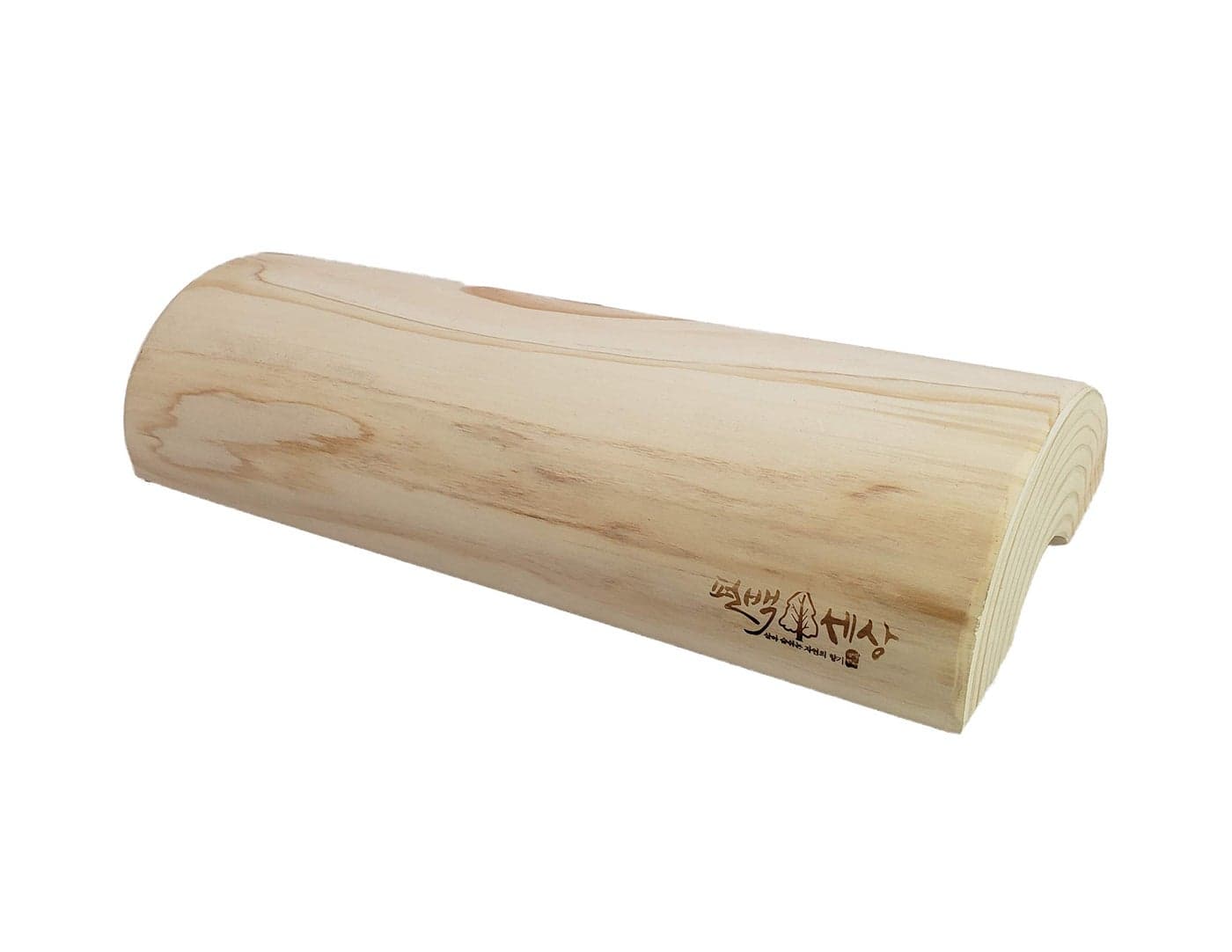Therapeutic Wooden Pillow made of Hinoki Cypress for Stiff Neck Shoulder Pain Spinal Health and Relaxation 12 inch x 2 inch
