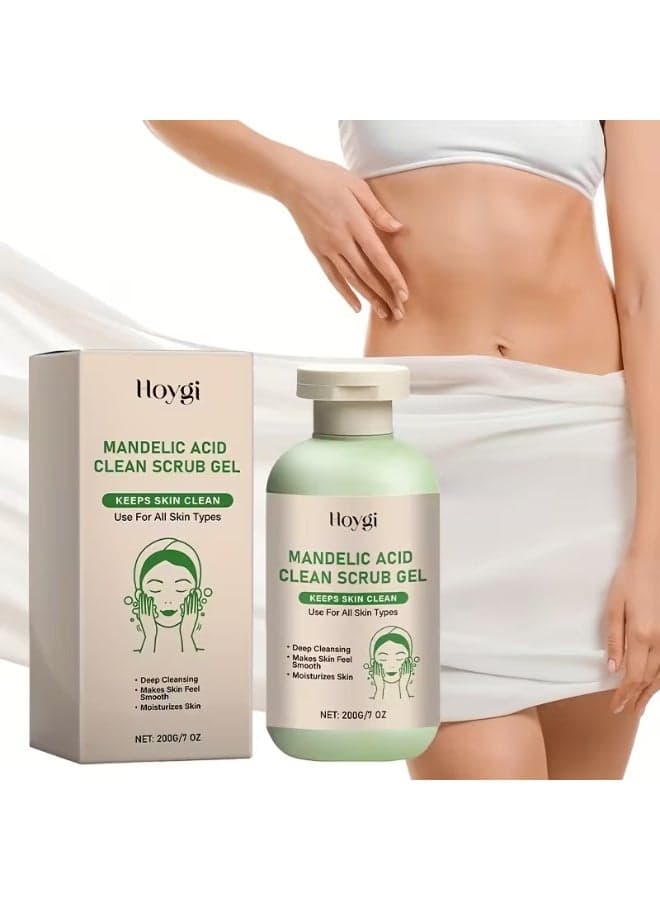 Hoygi Mandelic Acid Clean Skin Scrub Gel – Anti-Dullness Face Wash for Moisturized and Brighter Skin