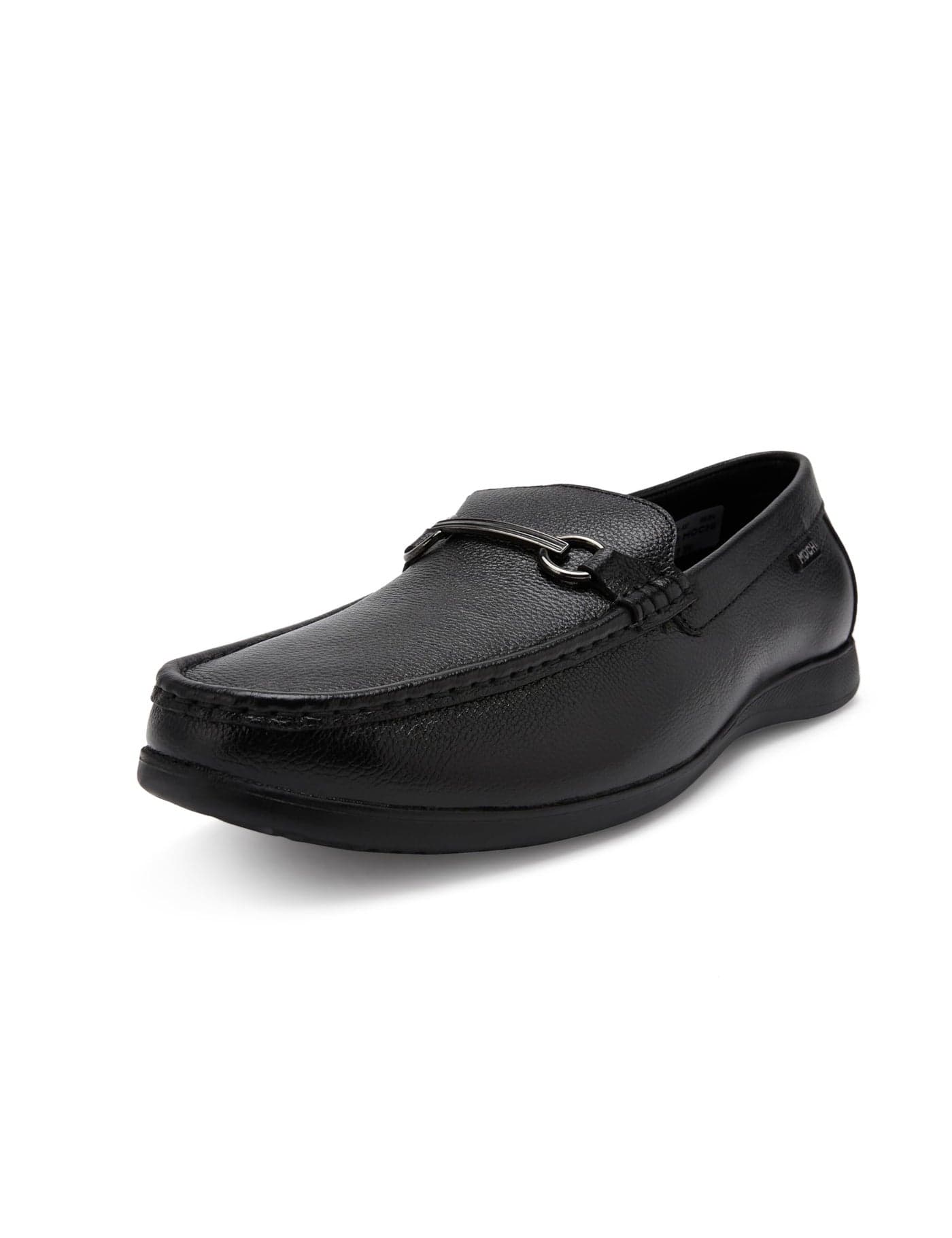 Mochi Men Black Faux Leather Casual Loafer Shoes UK/7 EU/41 (19-437)