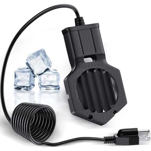 UFRYO 500W Pond Heater Submergible De-icer Cast Aluminum Chicken Water Heater,Stock Tank Heater for Livestock/Horse/Fish/Bird Bath Winter Outdoor, 10ft (500W)