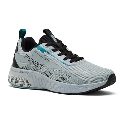 Campus Men's First Running Shoes L.Gry/BLK - 6UK/India