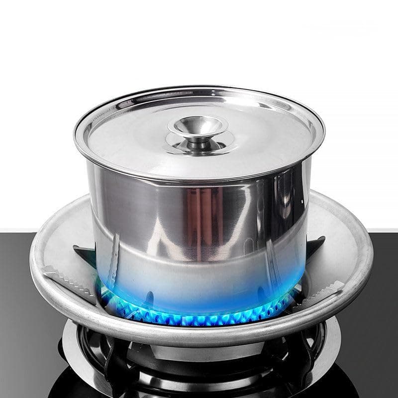 Kunya Gas Saver Burner Stands Fire Windproof EnergyEfficient 4Leg Support for Indian Gas Stoves 07mm Durable Construction 3 Silver