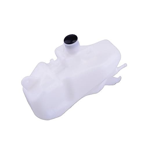 Luckmart Motorcycle Radiator Water Coolant Reservoir Overflow Tank Replacement Compatible for Kawasaki NINJA 400 2018-2022 White