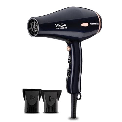 VEGA PROFESSIONAL Pro Starlite BLDC Hair Dryer for Salon | 2200-2600W Powerful Dryer with Combination of 4 Heat & 2 Speed Modes for Fast & Smooth Styling | Daily Hair Styling at Home (VPPHD-12)