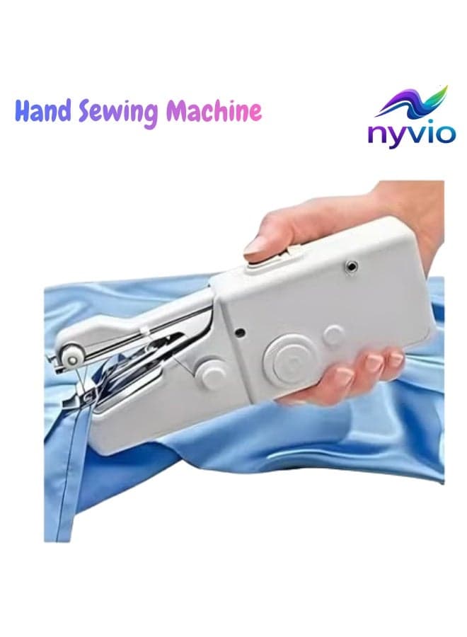 Mini Hand Sewing Machine Portable Handheld Stitching Tool for Home & Travel | Handy Electric Stapler Style Sewing Machine for Quick Repairs