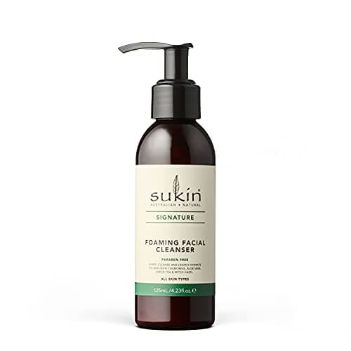 Sukin Foaming Facial Cleanser Pump Gentle Gel Cleanser with Green Tea Aloe Vera Chamomile to Purify Soothe Tighten Skin 423 Fl Oz